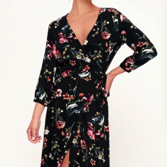 Long sleeves floral dress - Picture 2 of 7